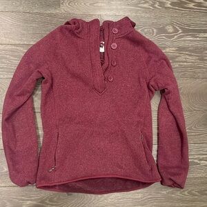 North Face Women’s Burgundy Pullover size M